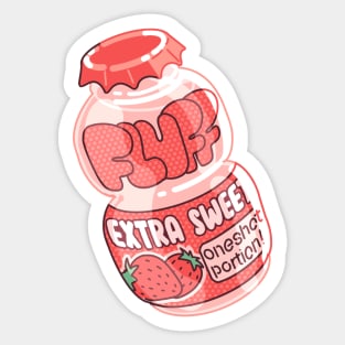 Fluff - AO3 Coffe shop Tags Sticker